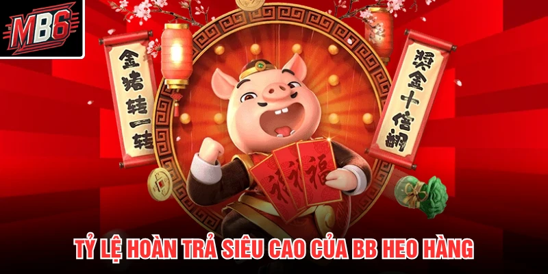 Tỷ lệ hoàn trả siêu cao của BB heo hàng